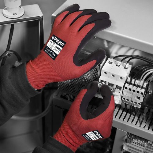 Matrix® Red PU Gloves (5010699526496)